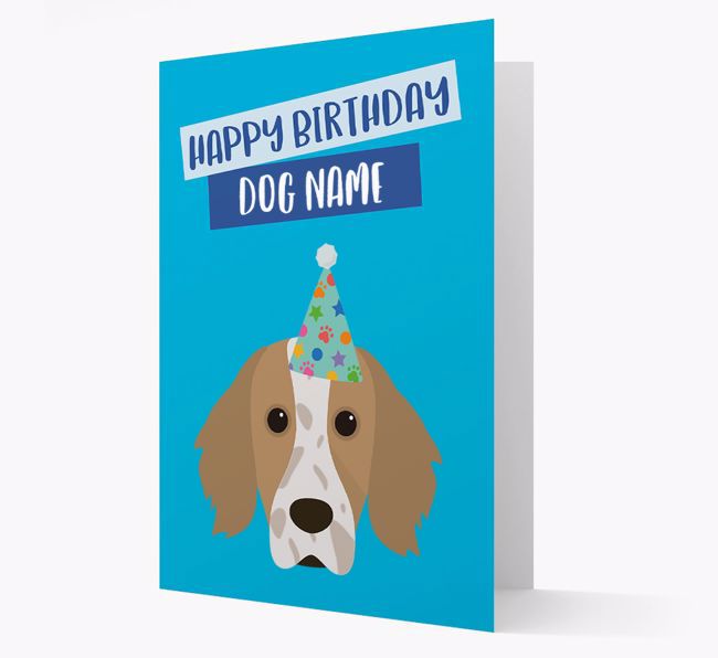 Personalized 'Happy Birthday {dogsName}' Card with {breedCommonName} Icon
